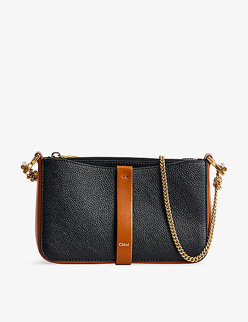 CHLOE: Marcie leather wallet on chain