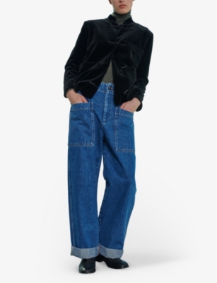 Soeur Thabor Straight-leg Mid-rise Jeans In Blue