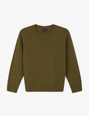Soeur Womens Green Envie Regular-fit Wool-blend Jumper In Green