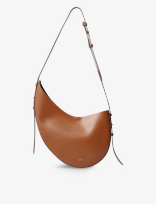 Shop Soeur Brown Winona Leather Shoulder Bag