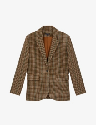 Soeur Sevres Welt-pocket Oversized-fit Wool Jacket In Neturals