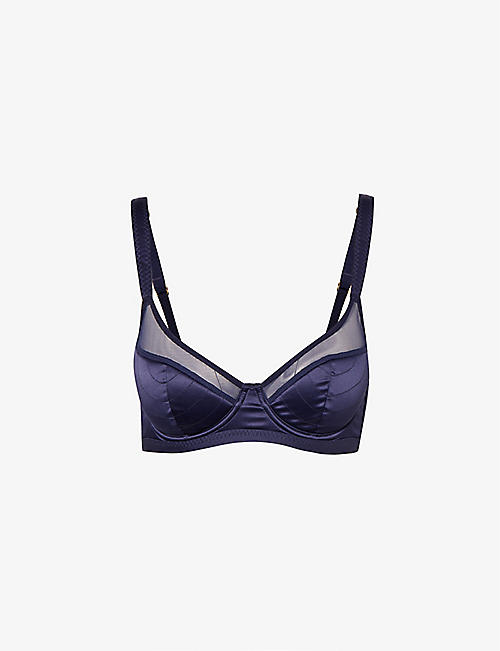 LOVE STORIES: Celia semi-sheer stretch-recycled polyamide and polyester bra