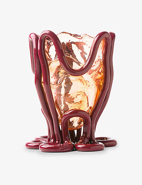 CORSI DESIGN: Indian Summer swirl-resin vase 26cm