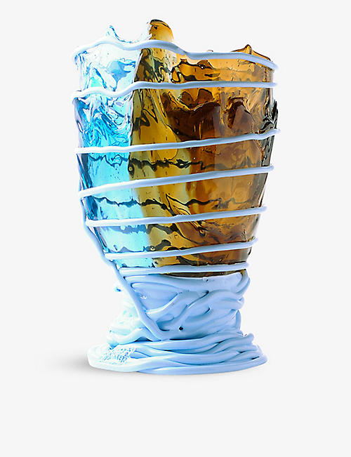 CORSI DESIGN: Fish Design Pompitu Ii resin vase 36cm