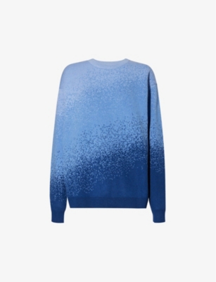 PANGAIA: Round-neck relaxed-fit recycled cashmere-blend jumper