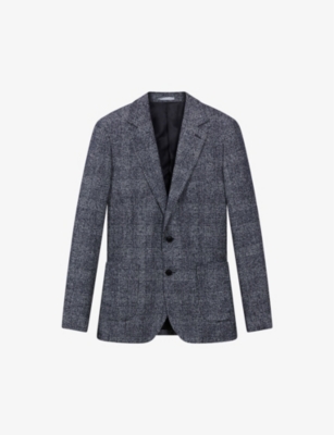 REISS: Lindhurst slim-fit single-breasted wool-blend blazer