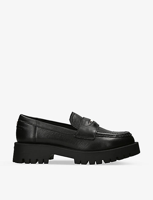CARVELA: Stomper 2 strap-detail leather loafers
