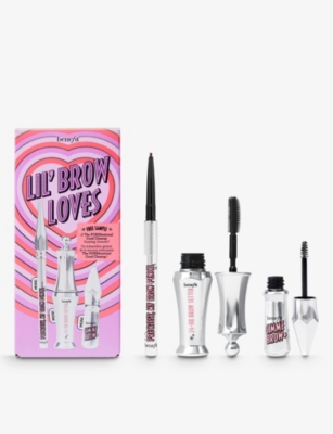 Benefit Lil' Brow Loves Mini Brow Set In Warm Deep Brown