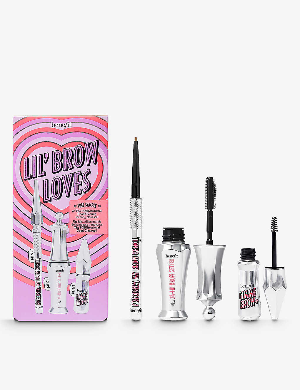 Benefit Lil' Brow Loves Mini Brow Set In Warm Light Brown