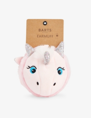 BARTS AL: Unicorn embroidered faux-fur ear muffs