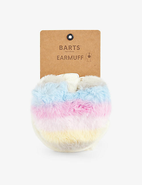 BARTS AL: Hearty rainbow faux-fur earmuffs