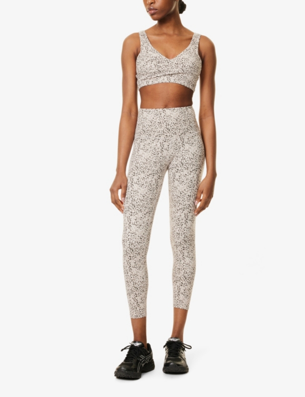 Kellam V-neck stretch recycled-polyester bra
