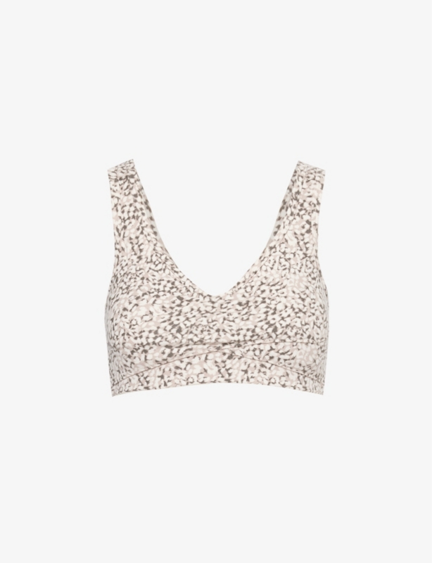 Kellam V-neck stretch recycled-polyester bra