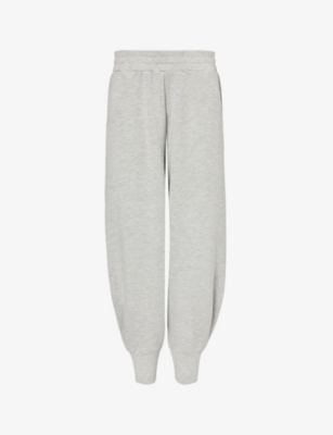 Varley Womens Grey Marl Straight-leg High-rise Stretch-woven Jogging Bottoms