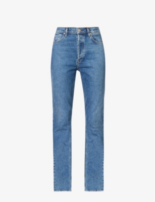GOLDSIGN: The Lawler slim-fit high-rise stretch-denim jeans