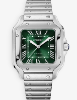CARTIER: CRWSSA0074 Santos de Cartier large steel automatic watch