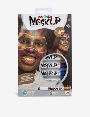 CARIOCA: Mask Up metallic face paint sticks pack of six