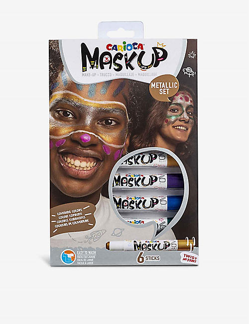 CARIOCA: Mask Up metallic face paint sticks pack of six