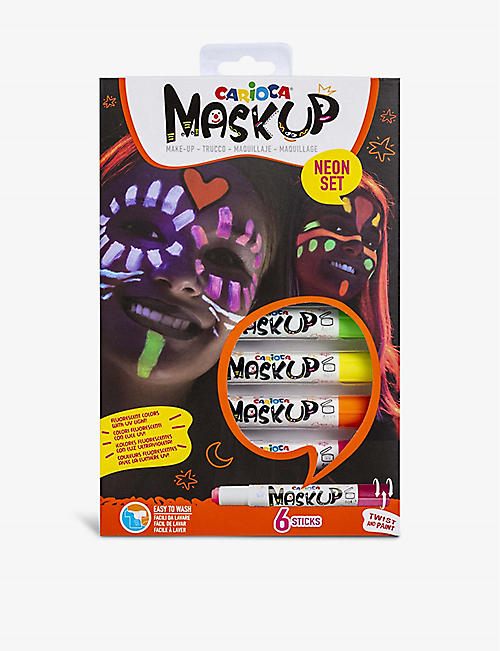 CARIOCA: Mask Up Neon face paint sticks pack of six