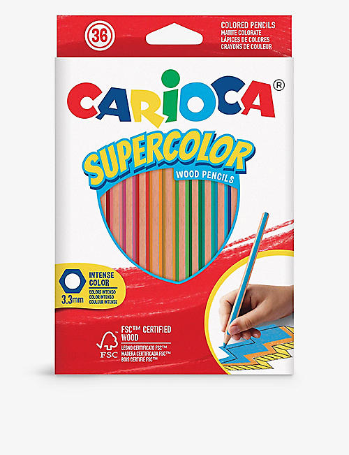 CARIOCA: Supercolor hexagonal colouring pencils set of 36