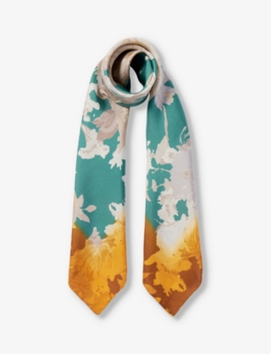 Dries van best sale noten silk scarf