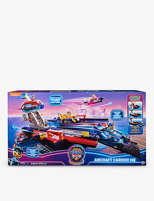 PAW PATROL: The Mighty Movie Aircraft Carrier HQ playset