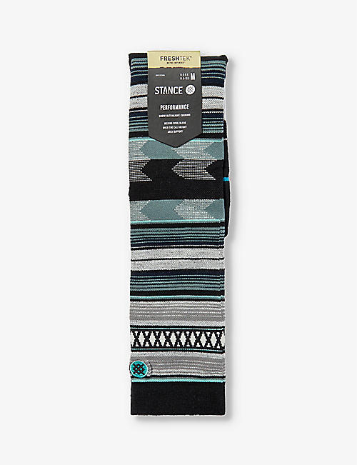 STANCE: Baron graphic-pattern knee-high stretch-woven socks