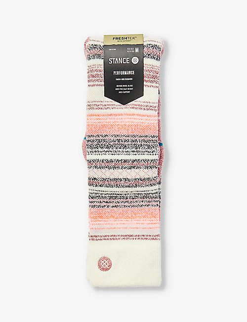 STANCE: Curren graphic-pattern calf-high stretch-woven socks