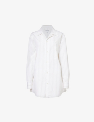 BOTTEGA VENETA: Striped relaxed-fit cotton shirt