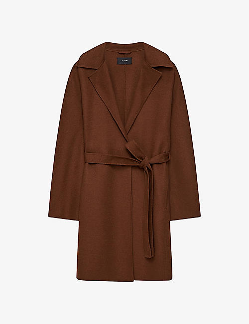 JOSEPH: Cranwood belted wool and silk blend coat