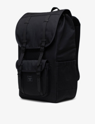 Shop Herschel Supply Co Womens Black Tonal Little America Recycled-polyester Backpack