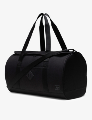 Shop Herschel Supply Co Black Tonal Heritage Recycled-polyester Duffle Bag