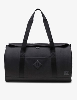 Shop Herschel Supply Co Black Tonal Heritage Woven Duffle Bag