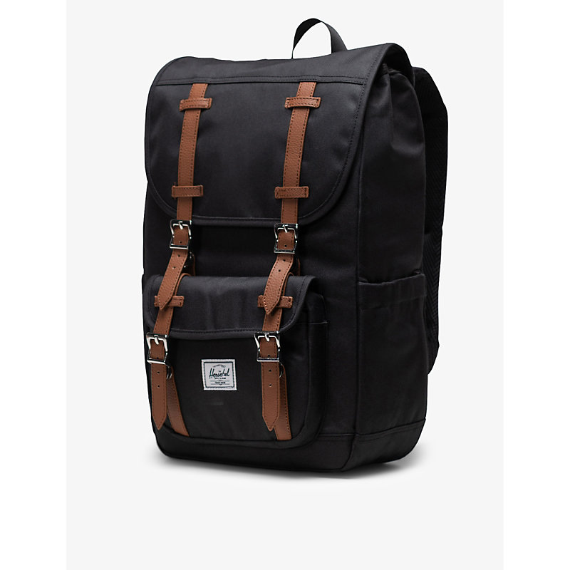 Shop Herschel Supply Co Womens Black America Recycled-polyester Backpack