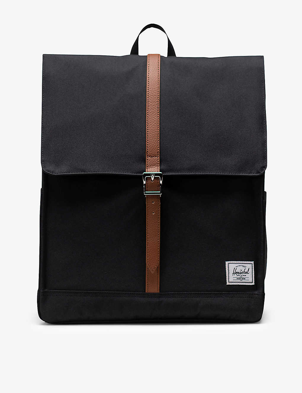 Herschel Supply Co Womens Black City Recycled-polyester Backpack
