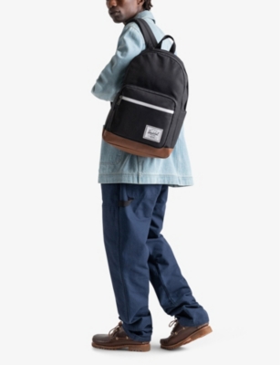 Herschel Supply Co Pop Quiz Recycled-polyester Backpack In Black/tan