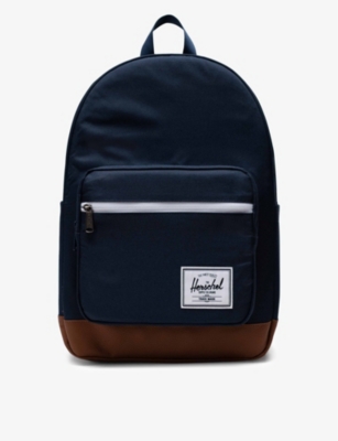 Herschel Supply Co Pop Quiz Recycled-polyester Backpack In Navy/tan