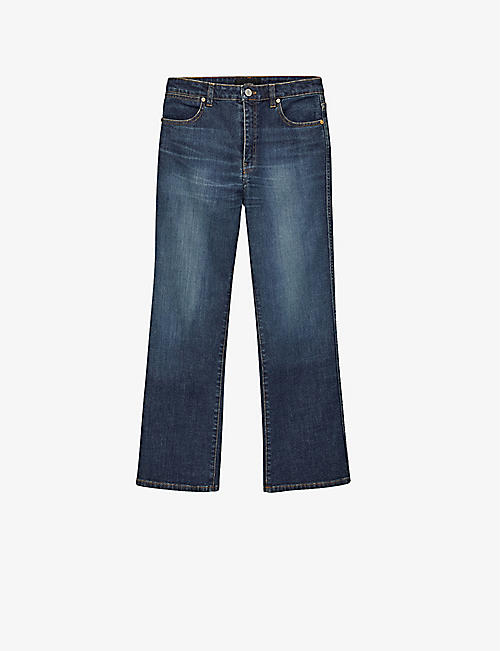 JOSEPH: Duke straight-leg mid-rise stretch-cotton jeans