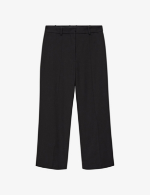 JOSEPH - Talia structured-waist flared-leg high-rise woven trousers ...