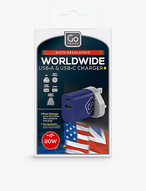 GO TRAVEL：Design Go Worldwide USB-A 和 USB-C 充电器套装