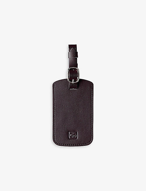 GO TRAVEL: Brand-embossed woven luggage tags