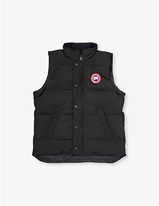 CANADA GOOSE: Vanier padded woven-blend-down gilet 10-16 years