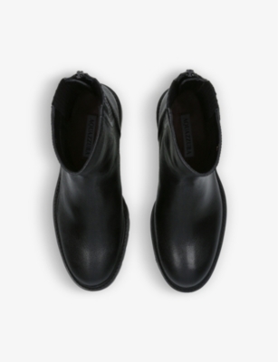 Aquazzura Womens Black Saint Honore Platform-sole Leather-blend Ankle Boots In Black