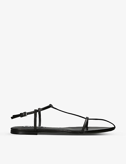 JIL SANDER: Pointed-toe leather sandals