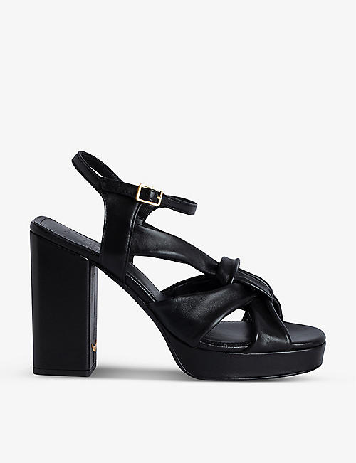 ZADIG&VOLTAIRE: Forget Me Knot bow-front leather sandals