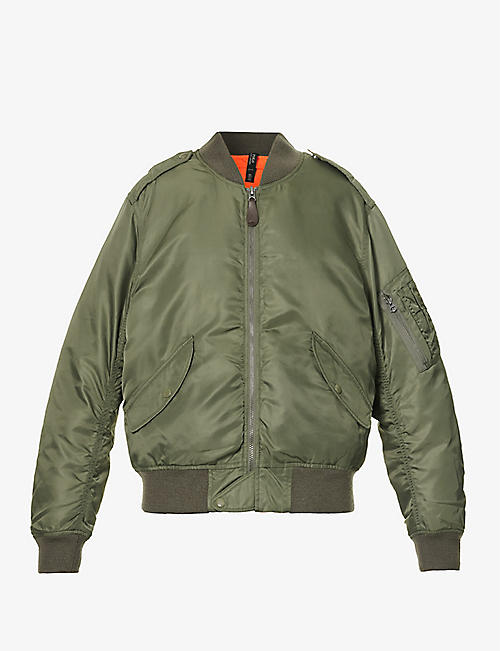POLO RALPH LAUREN: Ribbed-collar padded recycled-nylon jacket
