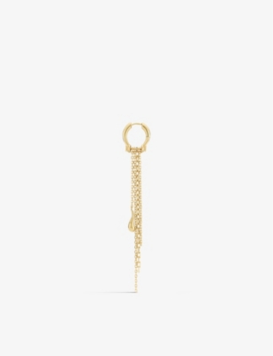 MARIA BLACK: Rain 22ct yellow-gold plated sterling-silver drop earring