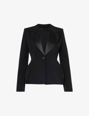 Max Mara Gara Buttoned V-neck Blazer In Black
