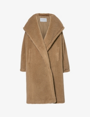 MAX MARA - Apogeo oversized wool and silk-blend coat | Selfridges.com