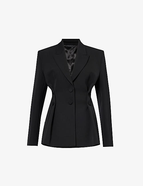 GIVENCHY: Single-breasted slim-fit wool blazer